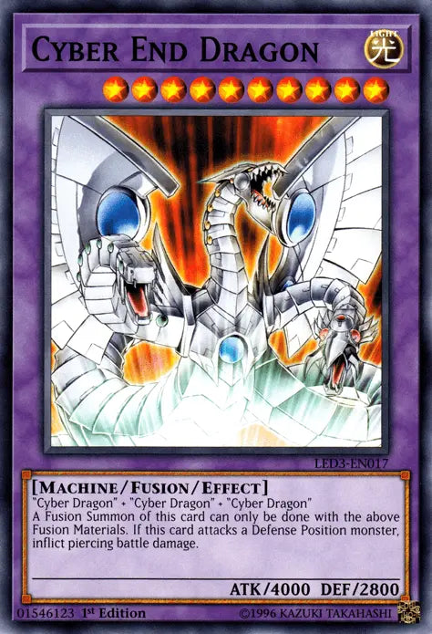 Cyber End Dragon [LED3-EN017] Common - Doe's Cards