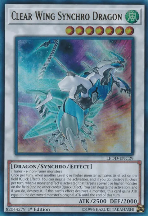 Clear Wing Synchro Dragon [LEDD-ENC29] Ultra Rare - Doe's Cards