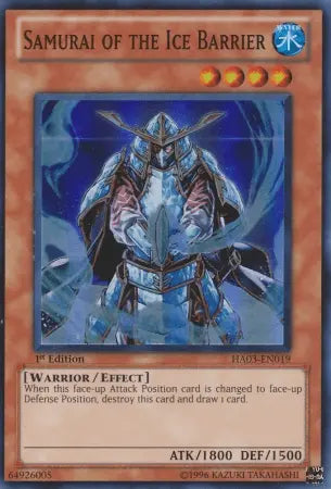 Samurai of the Ice Barrier [HA03-EN019] Super Rare - Doe's Cards