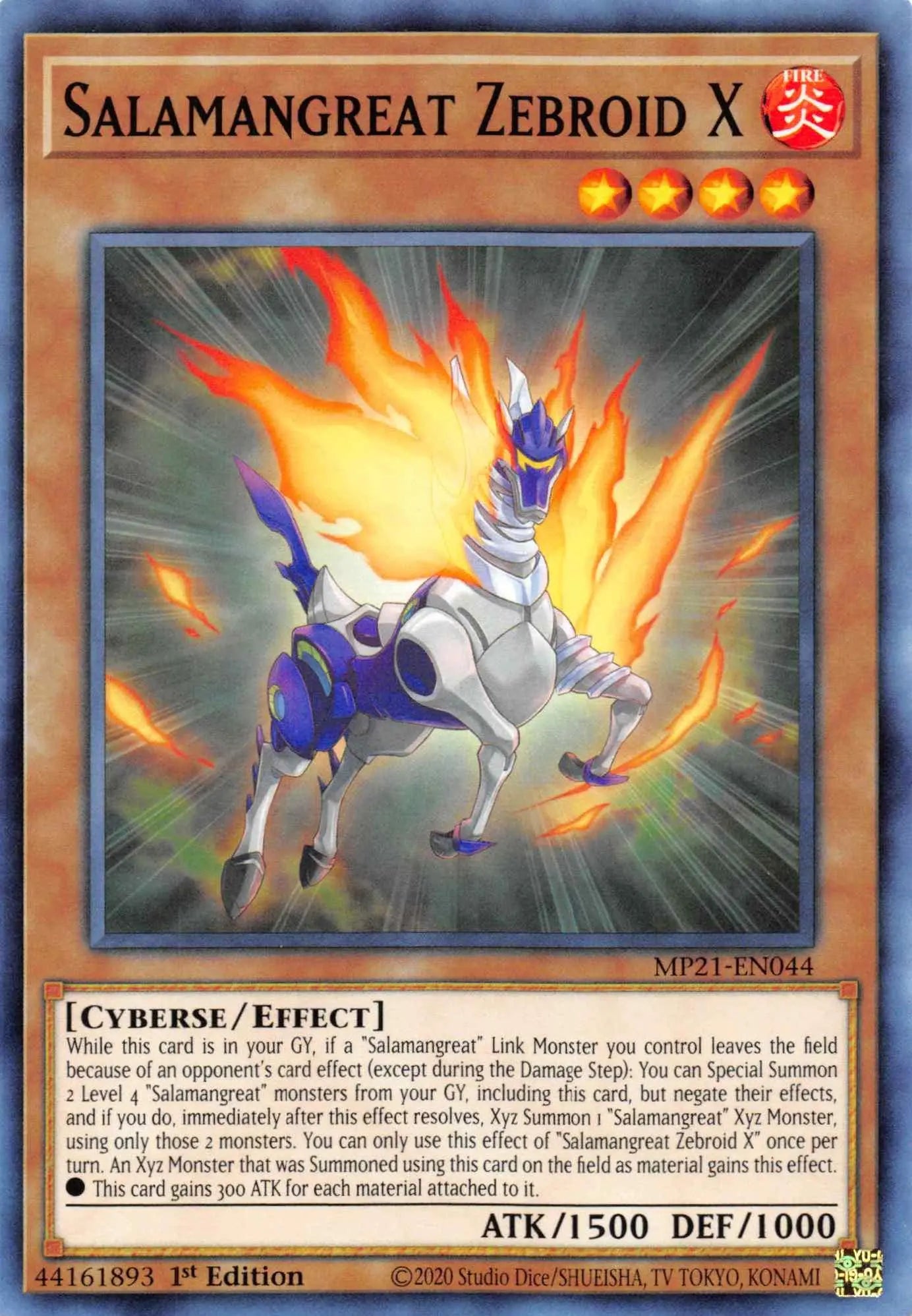 Salamangreat Zebroid X [MP21-EN044] Common - Doe's Cards