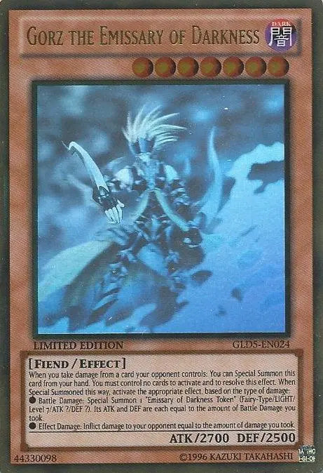 Gorz the Emissary of Darkness [GLD5-EN024] Ghost/Gold Rare - Doe's Cards