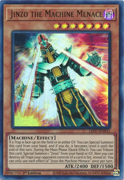 Jinzo the Machine Menace [LED7-EN031] Ultra Rare - Doe's Cards
