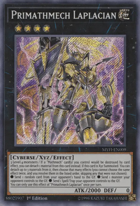 Primathmech Laplacian [MYFI-EN009] Secret Rare - Doe's Cards