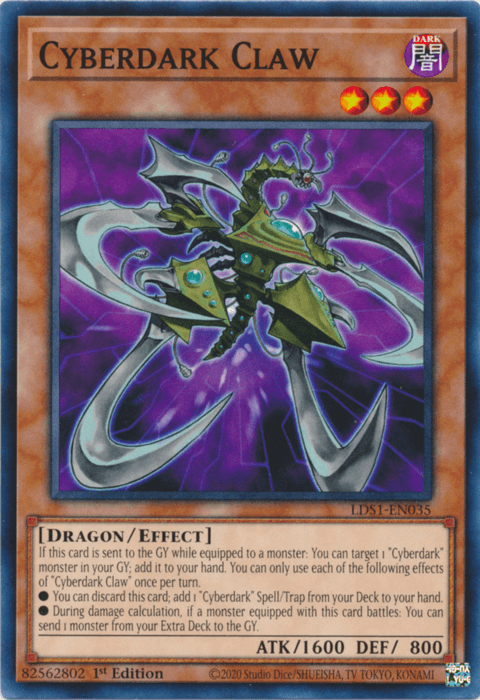 Cyberdark Claw [LDS1-EN035] Common - Doe's Cards