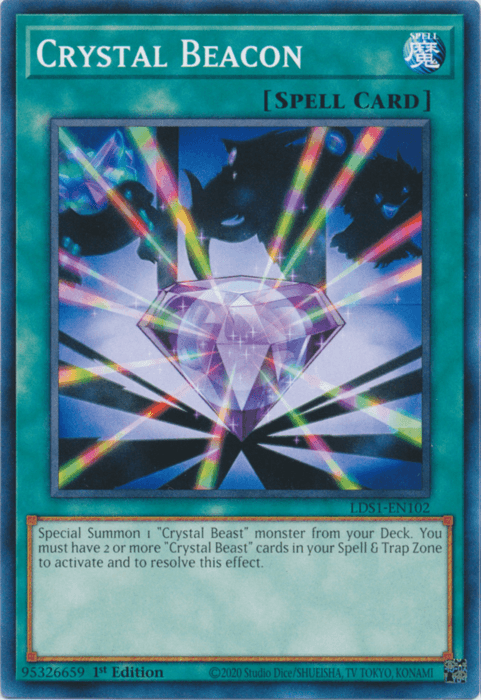 Crystal Beacon [LDS1-EN102] Common - Doe's Cards