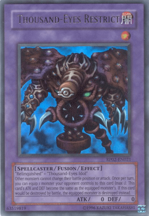 Thousand-Eyes Restrict [RP02-EN021] Ultra Rare - Doe's Cards