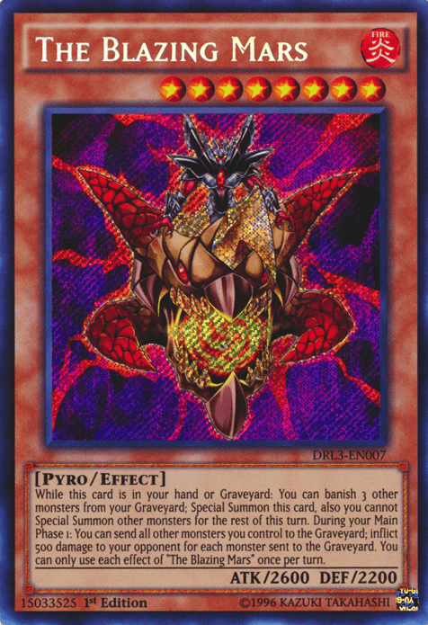 The Blazing Mars [DRL3-EN007] Secret Rare - Doe's Cards