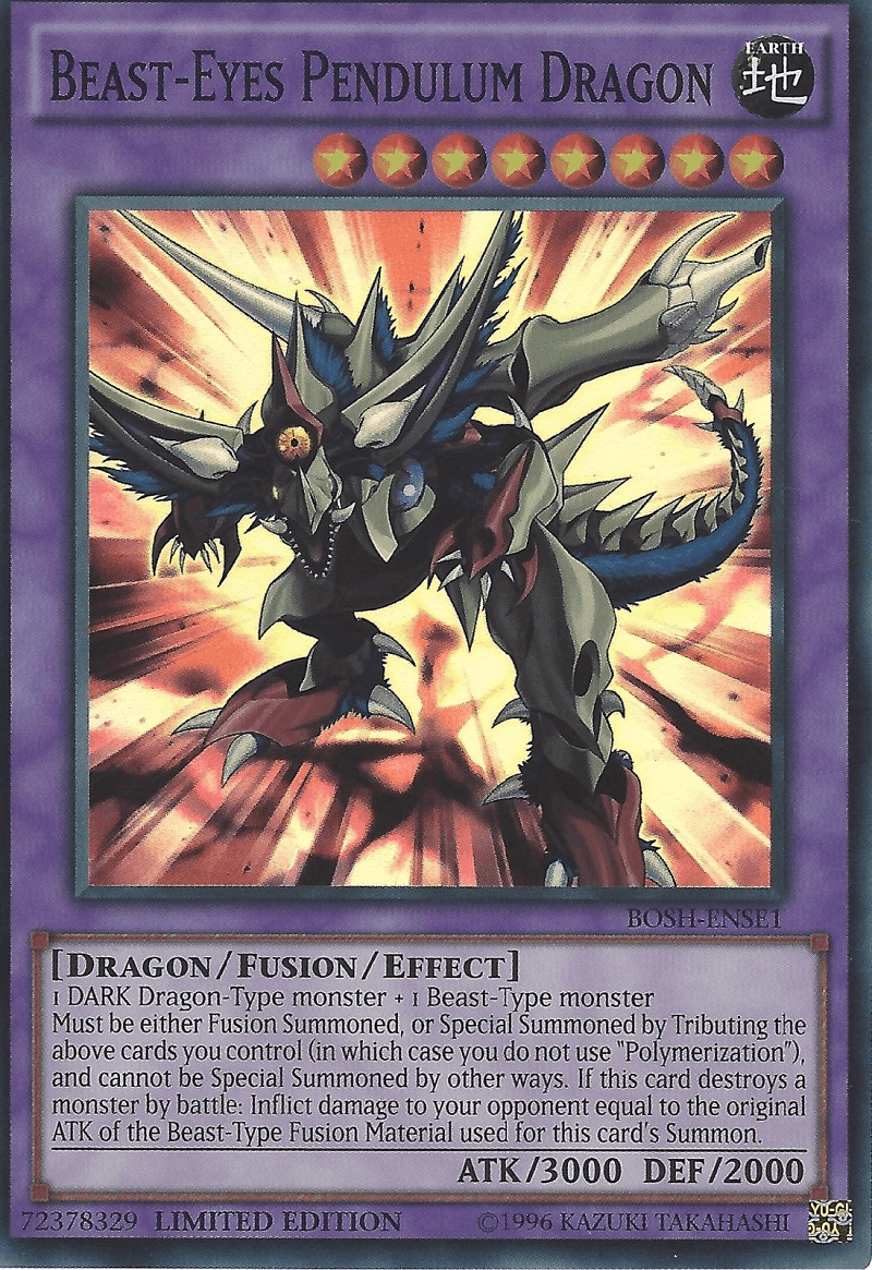 Beast-Eyes Pendulum Dragon [BOSH-ENSE1] Super Rare - Doe's Cards