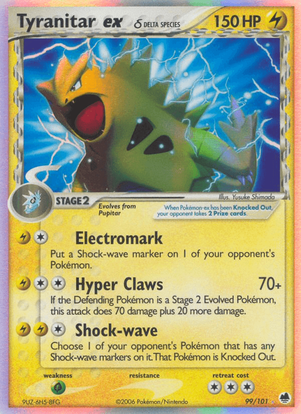 Tyranitar ex (99/101) (Delta Species) [EX: Dragon Frontiers] - Doe's Cards