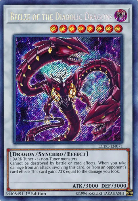 Beelze of the Diabolic Dragons [LCKC-EN071] Secret Rare - Doe's Cards