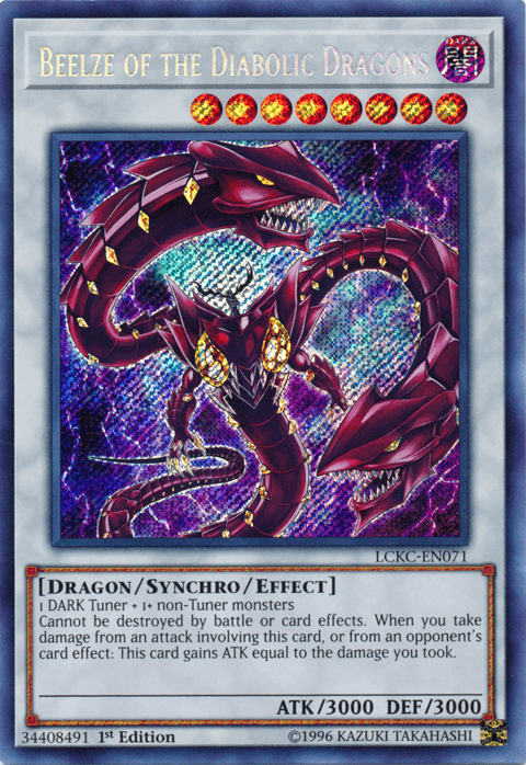 Beelze of the Diabolic Dragons [LCKC-EN071] Secret Rare - Doe's Cards