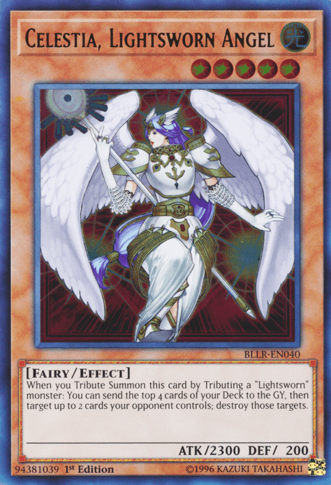 Celestia, Lightsworn Angel [BLLR-EN040] Ultra Rare - Doe's Cards