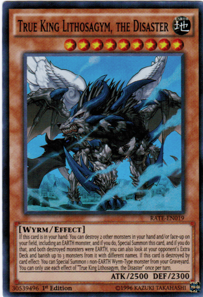 True King Lithosagym, the Disaster [RATE-EN019] Super Rare - Doe's Cards