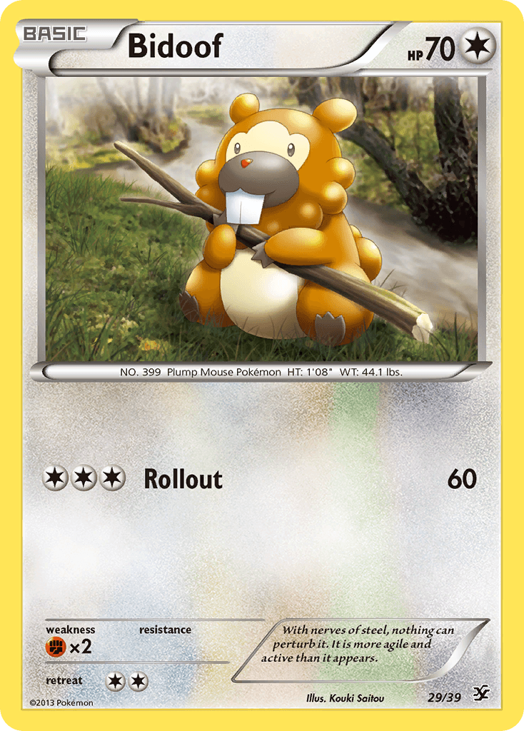 Bidoof (29/39) [XY: Kalos Starter Set] - Doe's Cards