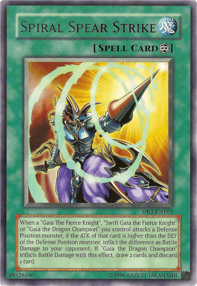 Spiral Spear Strike [DR3-EN163] Rare - Doe's Cards