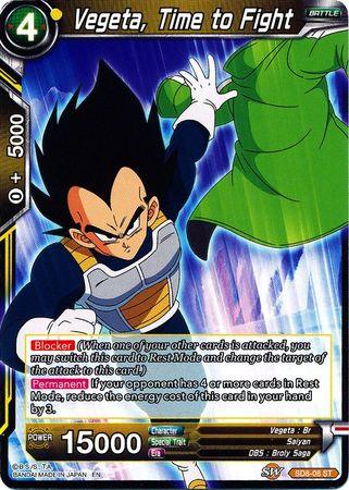 Vegeta, Time to Fight (Starter Deck - Rising Broly) (SD8-08) [Destroyer Kings] - Doe's Cards