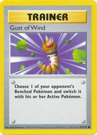 Gust of Wind (93/102) [Base Set Shadowless Unlimited] - Doe's Cards