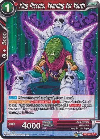King Piccolo, Yearning for Youth (DB3-016) [Giant Force] - Doe's Cards