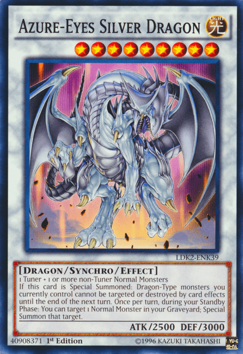 Azure-Eyes Silver Dragon [LDK2-ENK39] Common - Doe's Cards