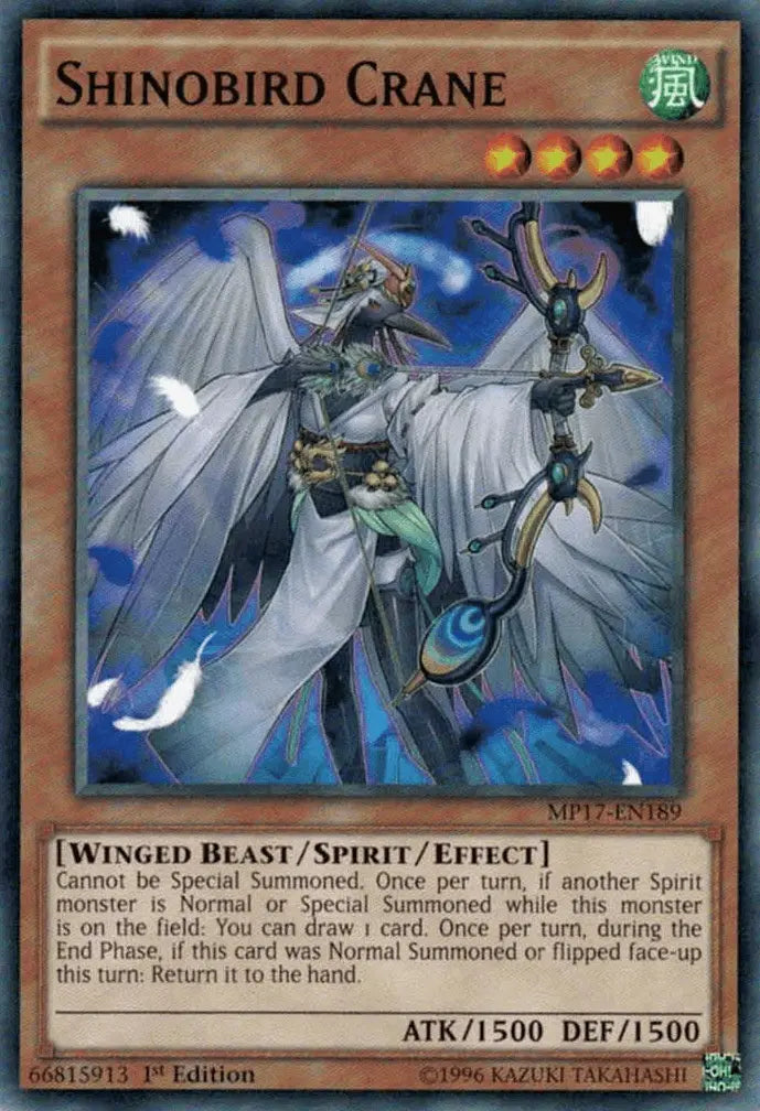 Shinobird Crane [MP17-EN189] Common - Doe's Cards
