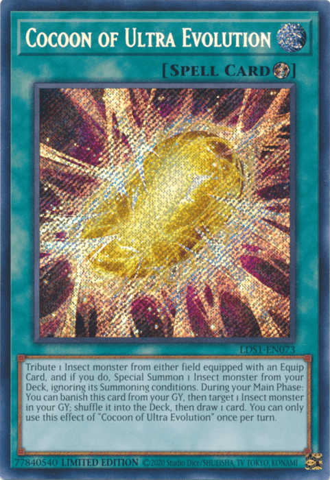 Cocoon of Ultra Evolution [LDS1-EN073] Secret Rare - Doe's Cards