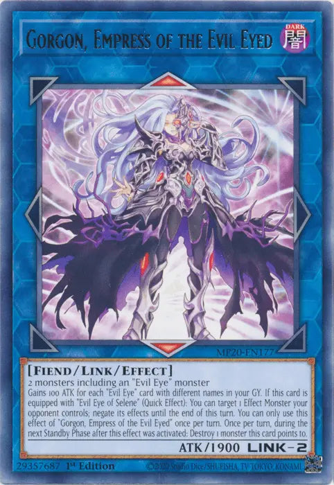 Gorgon, Empress of the Evil Eyed [MP20-EN177] Rare - Doe's Cards