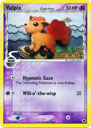 Vulpix (70/101) (Delta Species) (Stamped) [EX: Dragon Frontiers] - Doe's Cards