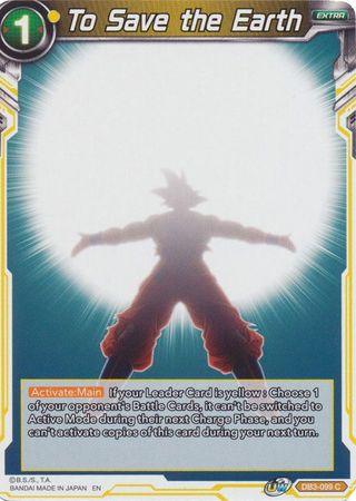 To Save the Earth (DB3-099) [Giant Force] - Doe's Cards