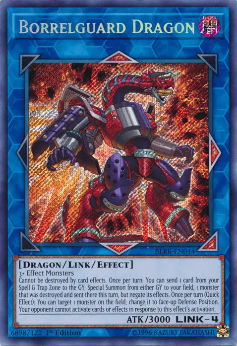 Borrelguard Dragon [BLRR-EN044] Secret Rare - Doe's Cards
