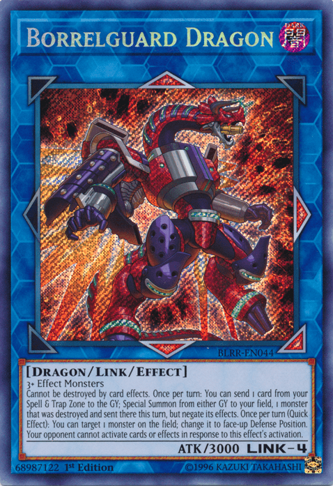 Borrelguard Dragon [BLRR-EN044] Secret Rare - Doe's Cards