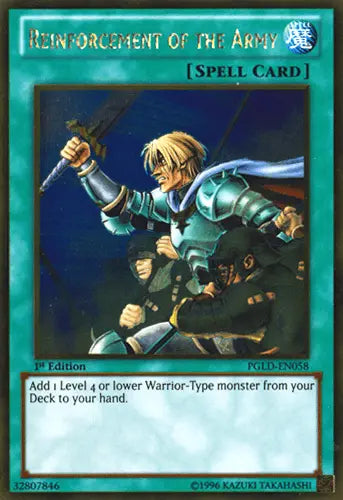 Reinforcement of the Army [PGLD-EN058] Gold Rare - Doe's Cards