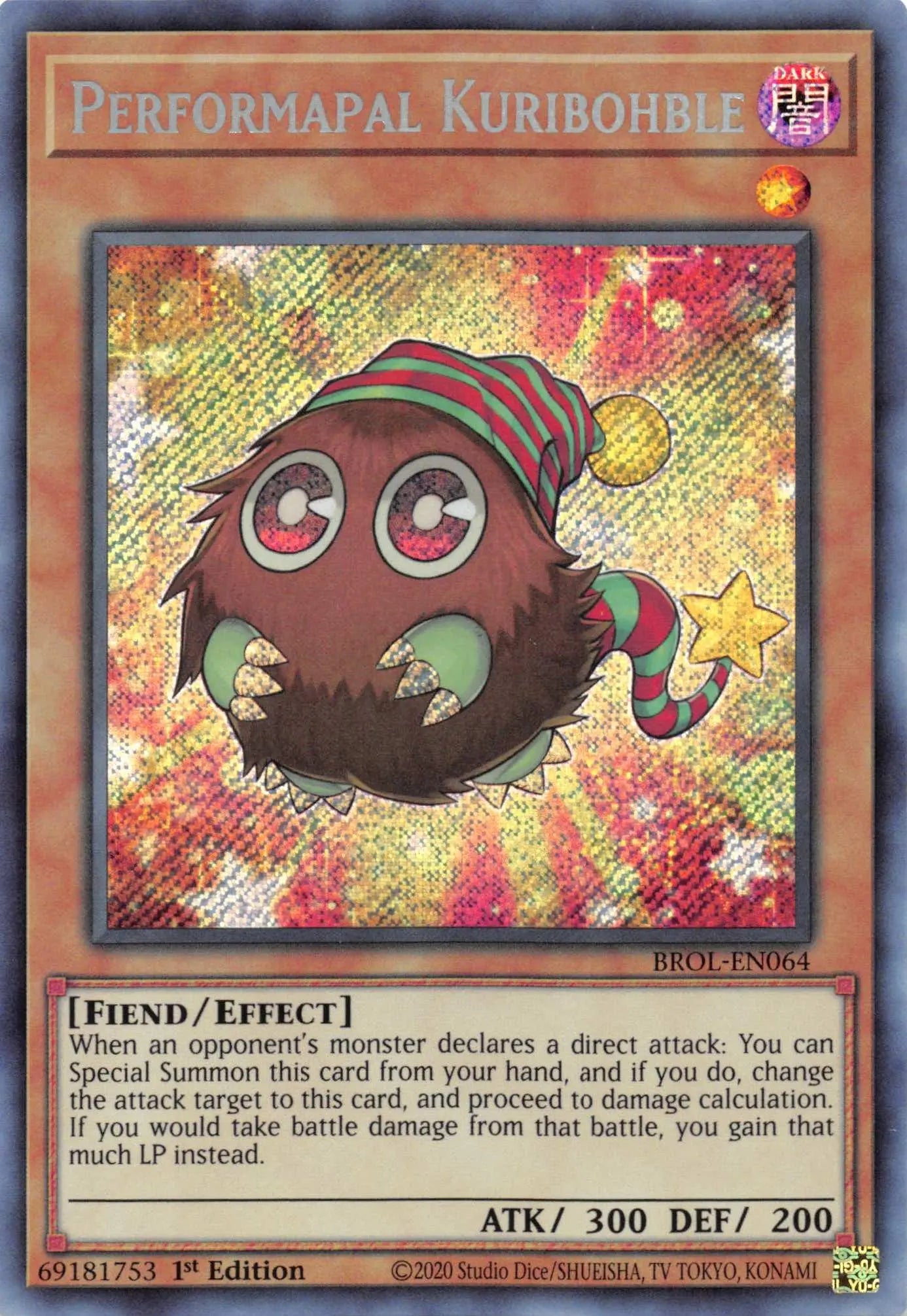 Performapal Kuribohble [BROL-EN064] Secret Rare - Doe's Cards