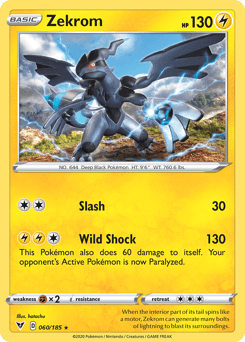 Zekrom (060/185) [Sword & Shield: Vivid Voltage] - Doe's Cards