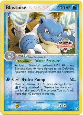 Blastoise (14/100) (National Championship Promo) [EX: Crystal Guardians] - Doe's Cards