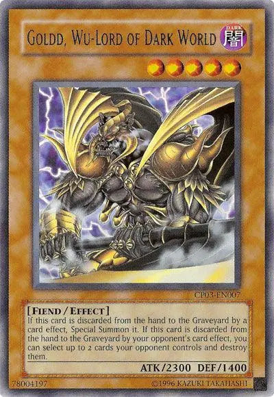 Goldd, Wu-Lord of Dark World [CP03-EN007] Rare - Doe's Cards