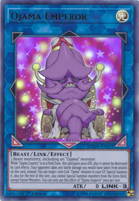 Ojama Emperor [DUOV-EN033] Ultra Rare - Doe's Cards