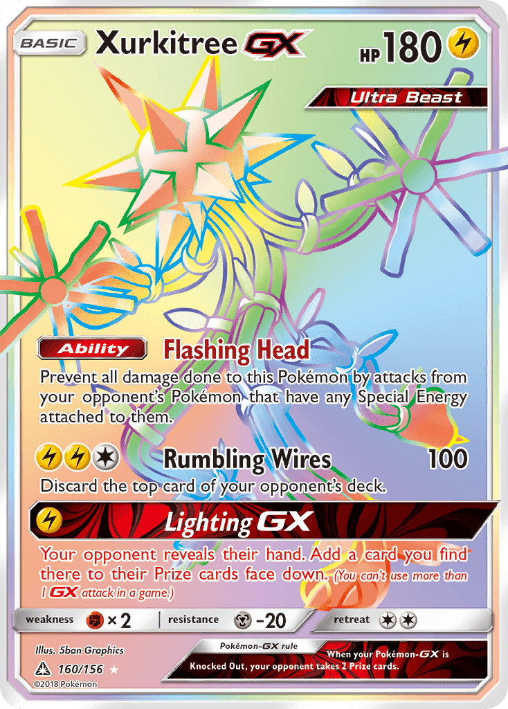 Xurkitree GX (160/156) [Sun & Moon: Ultra Prism] - Doe's Cards