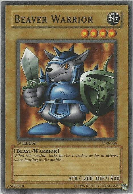 Beaver Warrior [LOB-064] Common - Doe's Cards