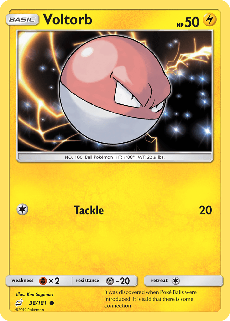 Voltorb (38/181) [Sun & Moon: Team Up] - Doe's Cards