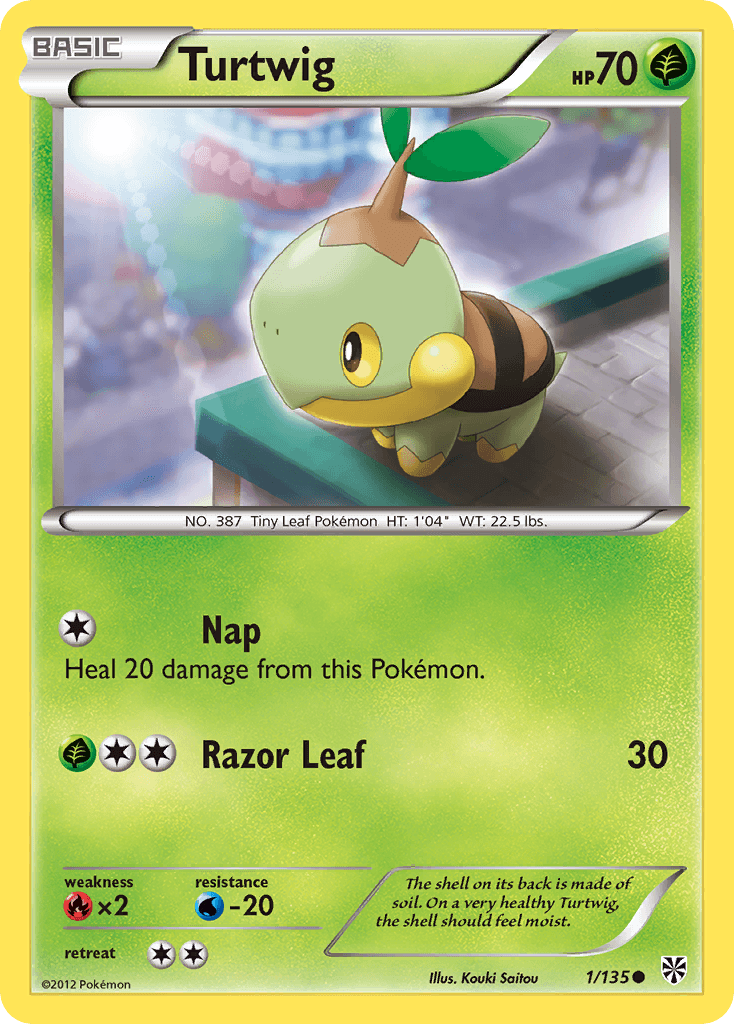 Turtwig (1/135) [Black & White: Plasma Storm] - Doe's Cards