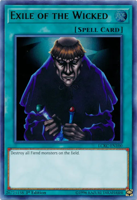 Exile of the Wicked [LCKC-EN100] Ultra Rare - Doe's Cards