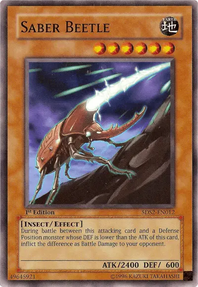 Saber Beetle [5DS2-EN012] Common - Doe's Cards
