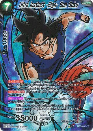 Ultra Instinct -Sign- Son Goku (SPR) (BT3-033) [Cross Worlds] - Doe's Cards