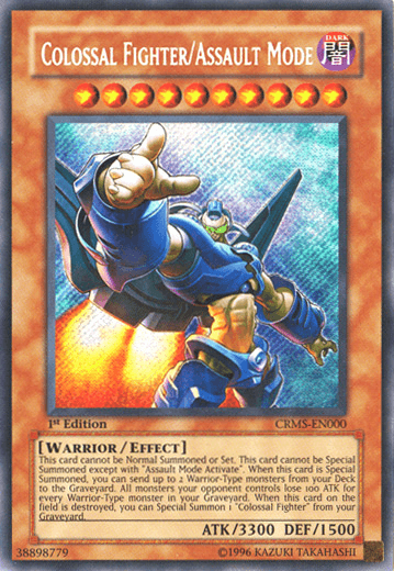 Colossal Fighter/Assault Mode [CRMS-EN000] Secret Rare - Doe's Cards