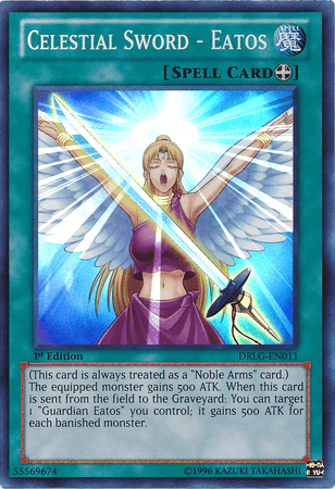 Celestial Sword - Eatos [DRLG-EN011] Super Rare - Doe's Cards