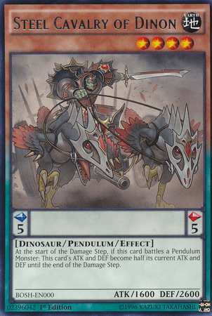 Steel Cavalry of Dinon [BOSH-EN000] Rare - Doe's Cards