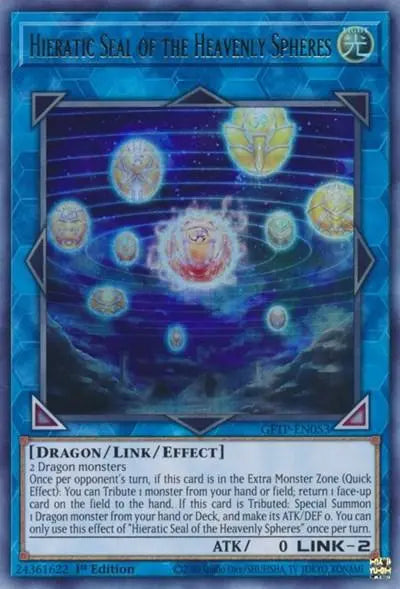 Hieratic Seal of the Heavenly Spheres [GFTP-EN053] Ultra Rare - Doe's Cards