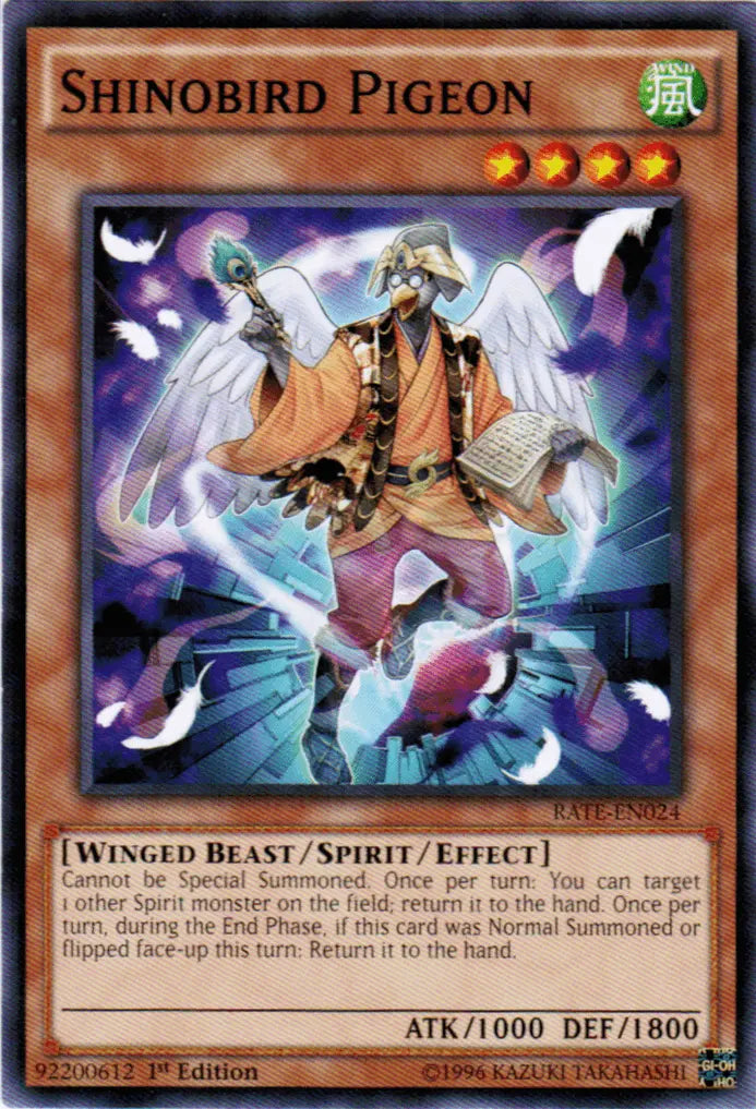 Shinobird Pigeon [RATE-EN024] Common - Doe's Cards