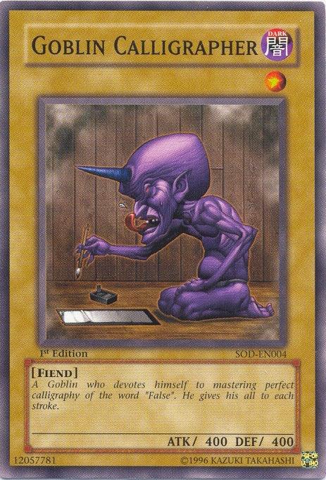 Goblin Calligrapher [SOD-EN004] Common - Doe's Cards