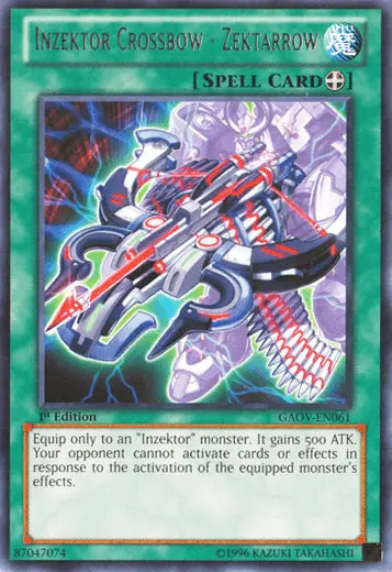 Inzektor Crossbow - Zektarrow [GAOV-EN061] Rare - Doe's Cards